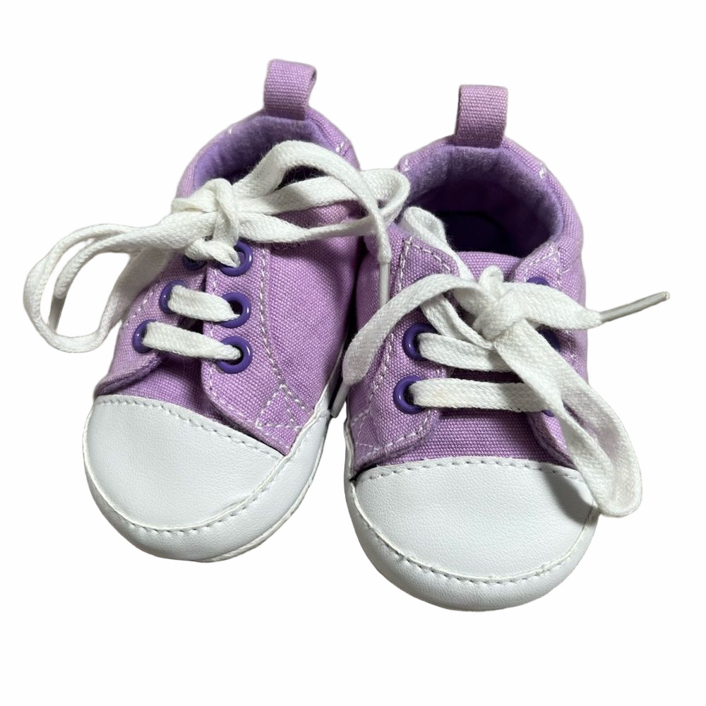 🍭4/$20 Loveable Friends Soft Soled Baby Sneakers for baby girl - 0-6 months